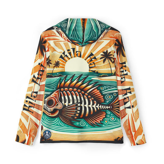 Skelly Sunrise - UPF Sun Protection Shirt with Hood