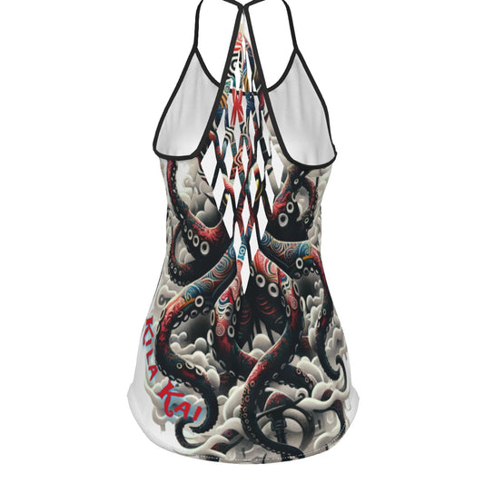 Ghost Octo Women's Criss-Cross Open Back Tank Top