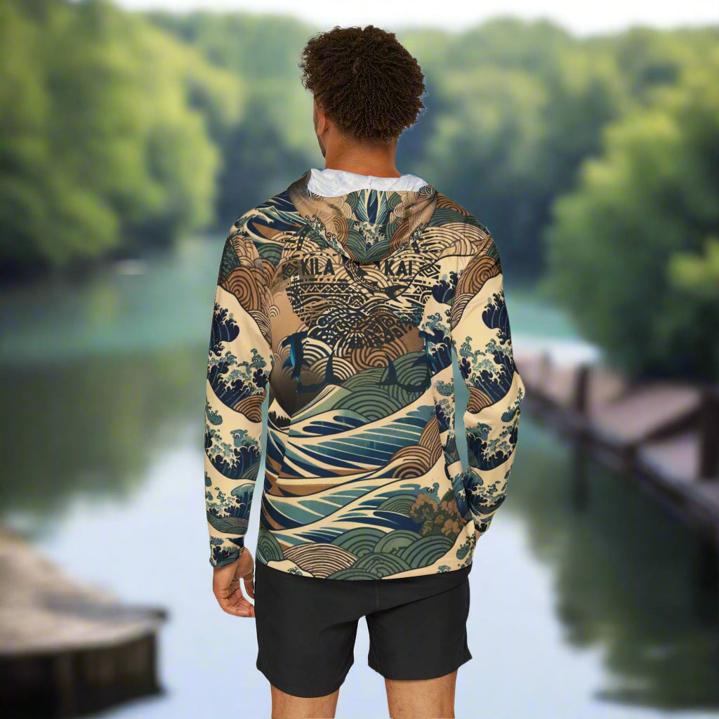 Tribal Shark Men's Sports Warmup Hoodie,
