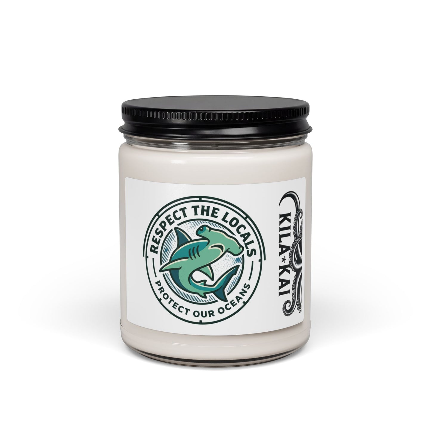 Soy Candle — "Respect The Locals" Ocean Protection Scented Candle (9oz)