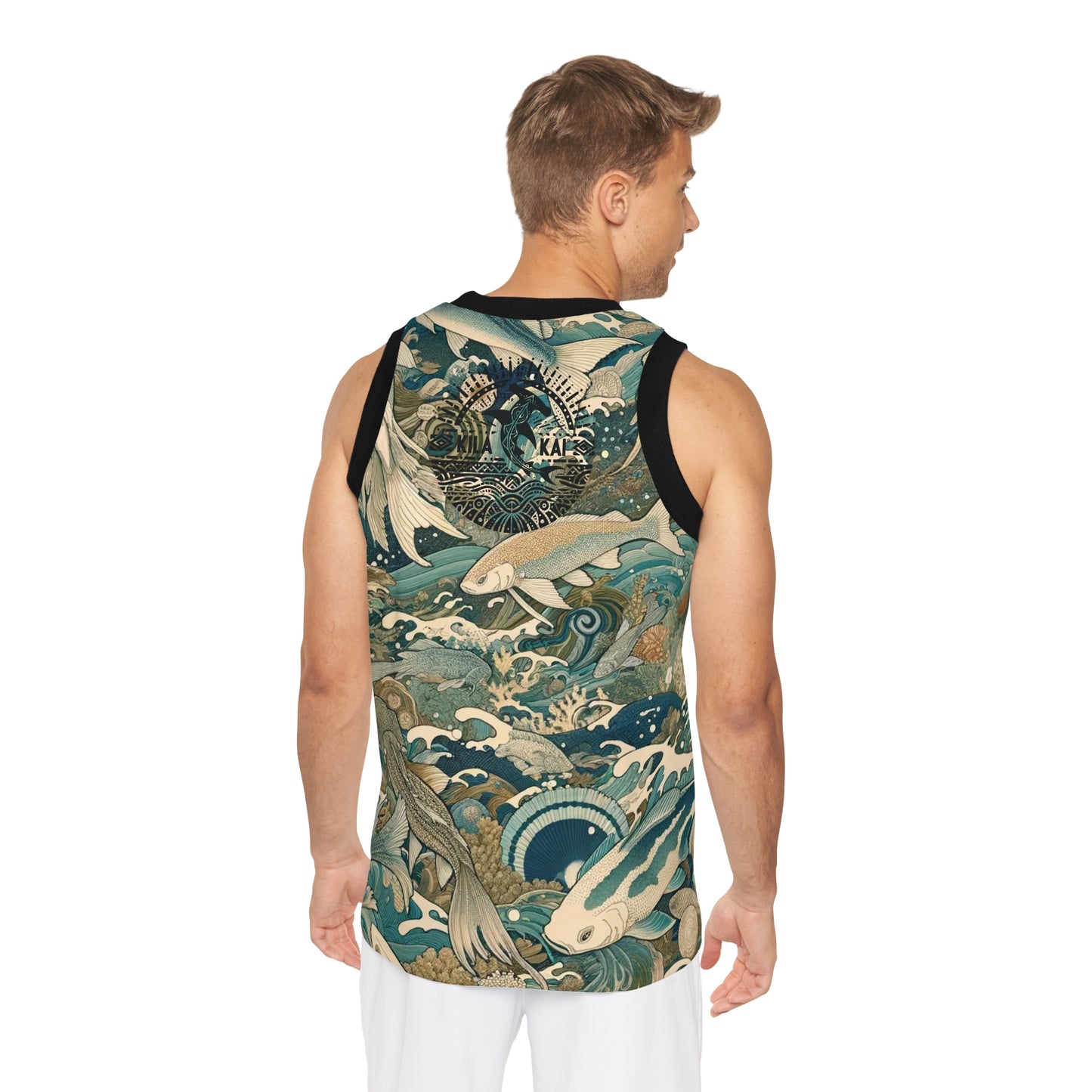 CamoKoi Ringer Tank Top,  Workout Muscle Tank, Gym Wear