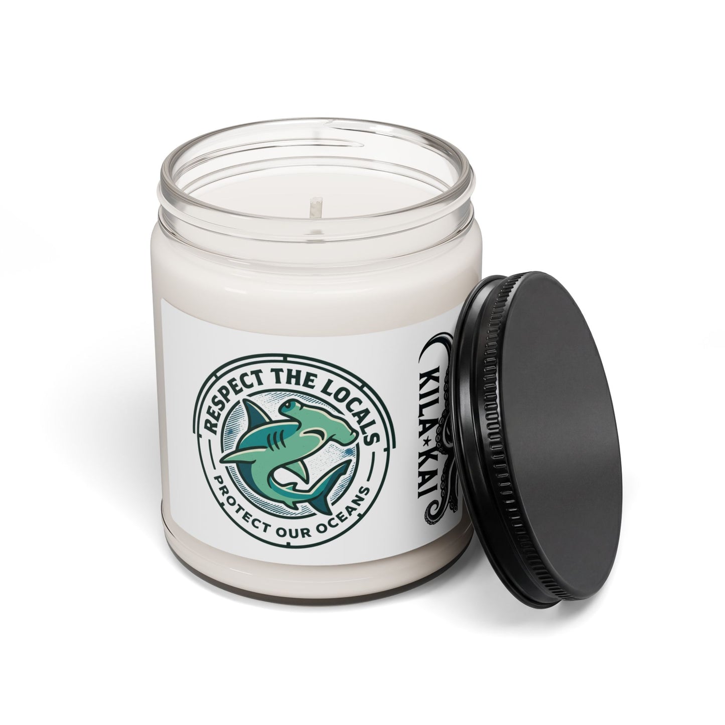 Soy Candle — "Respect The Locals" Ocean Protection Scented Candle (9oz)