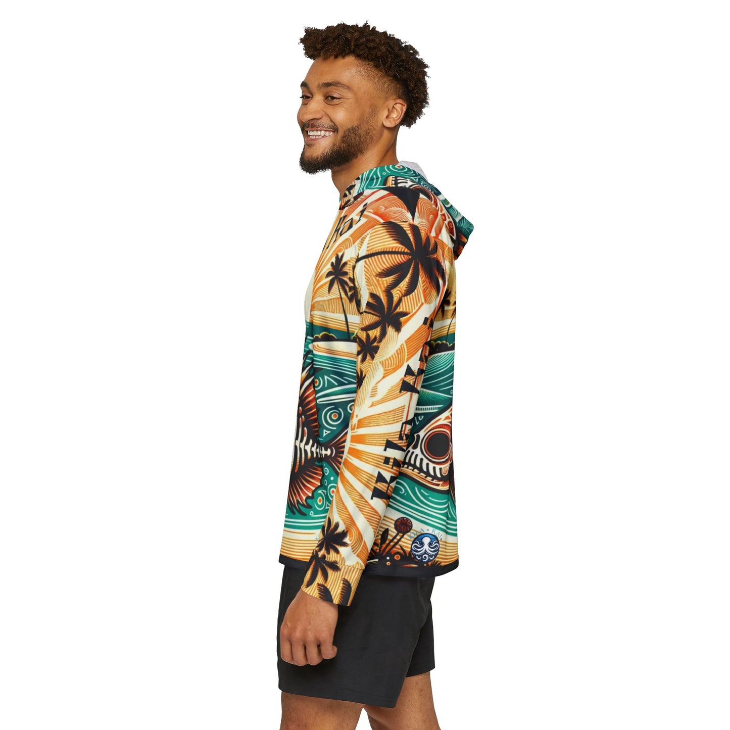 Skelly Sunrise - UPF Sun Protection Shirt with Hood