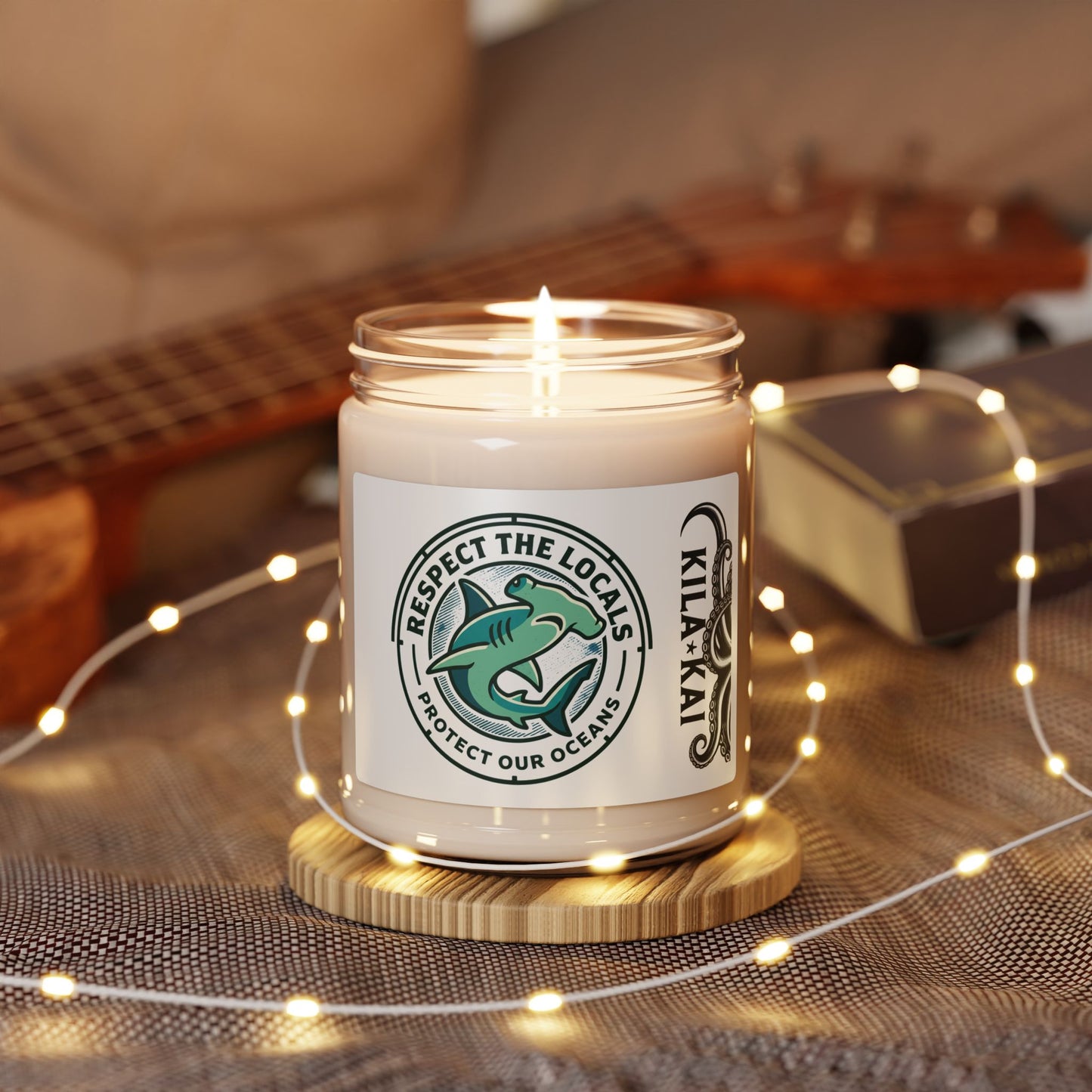 Soy Candle — "Respect The Locals" Ocean Protection Scented Candle (9oz)