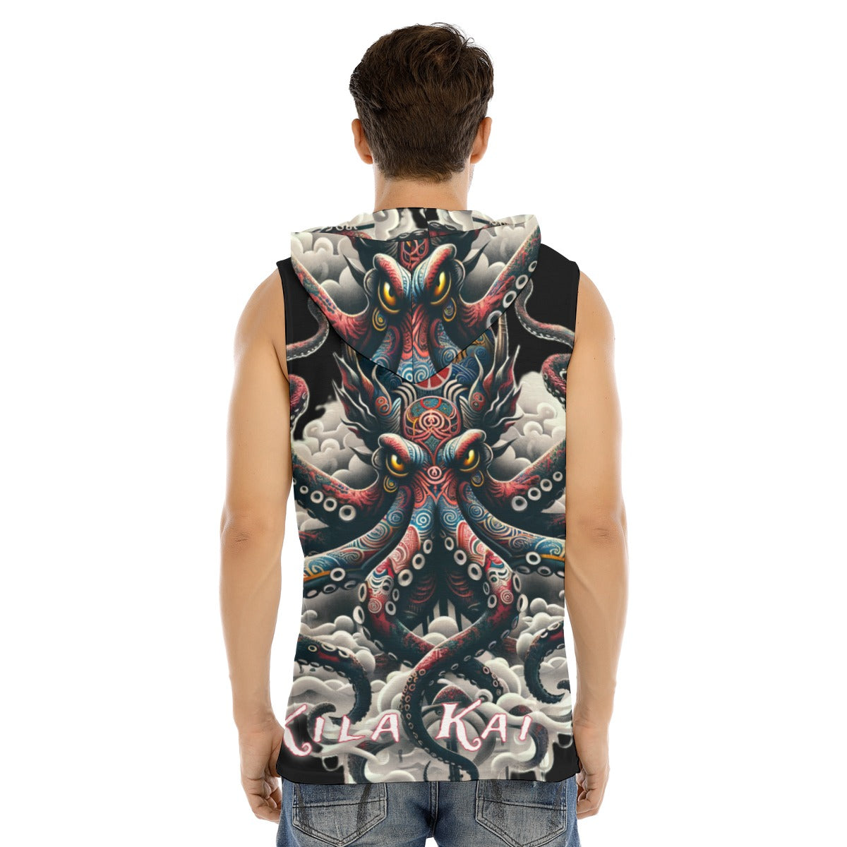 Ghost Sleeveless Hoodie