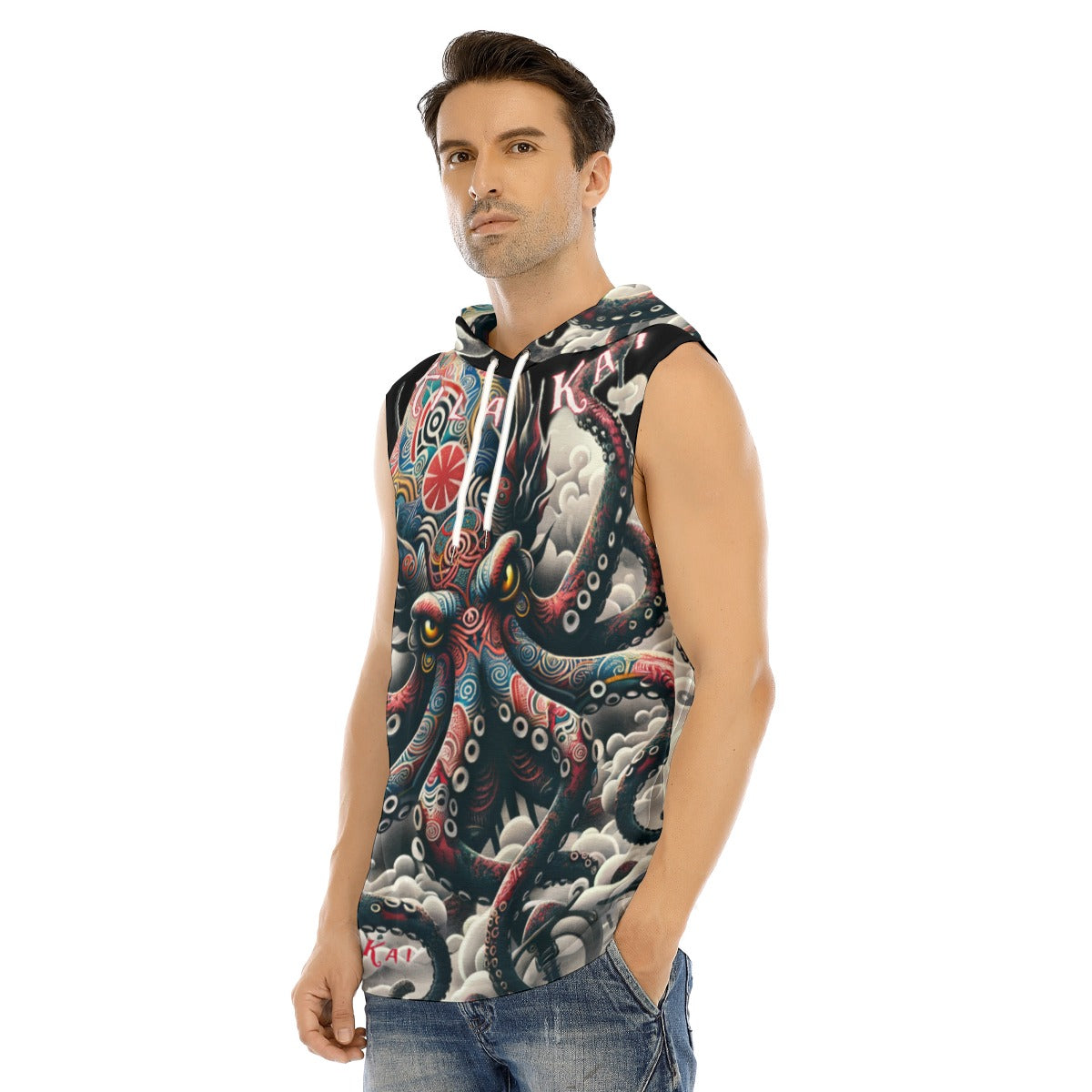 Ghost Sleeveless Hoodie