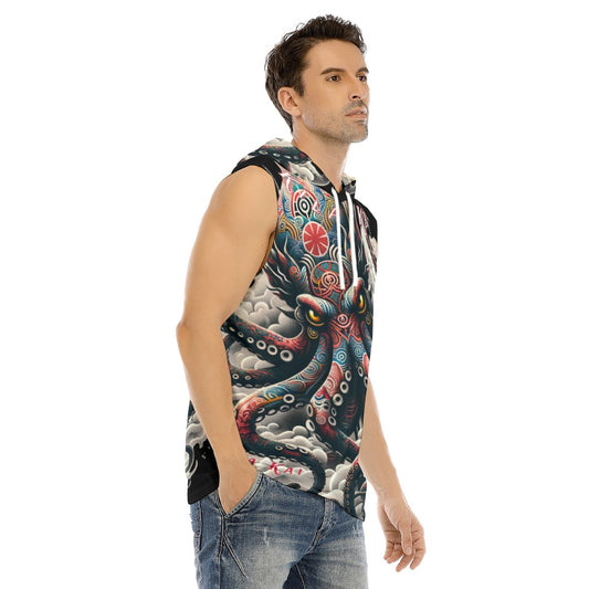 Ghost Sleeveless Hoodie