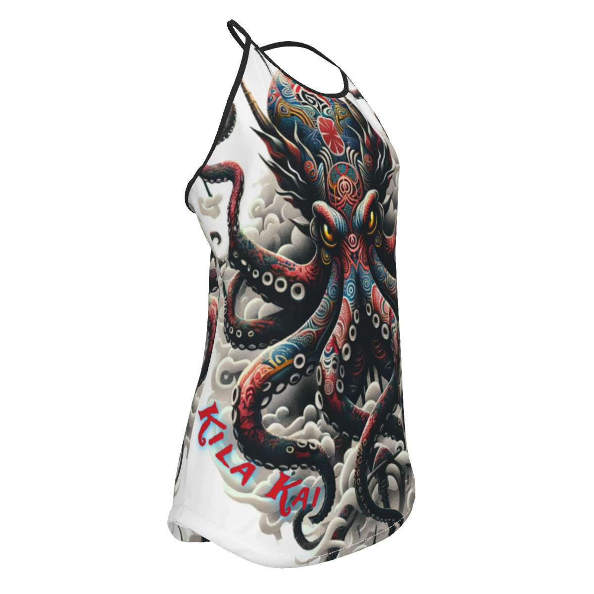 Ghost Octo Women's Criss-Cross Open Back Tank Top