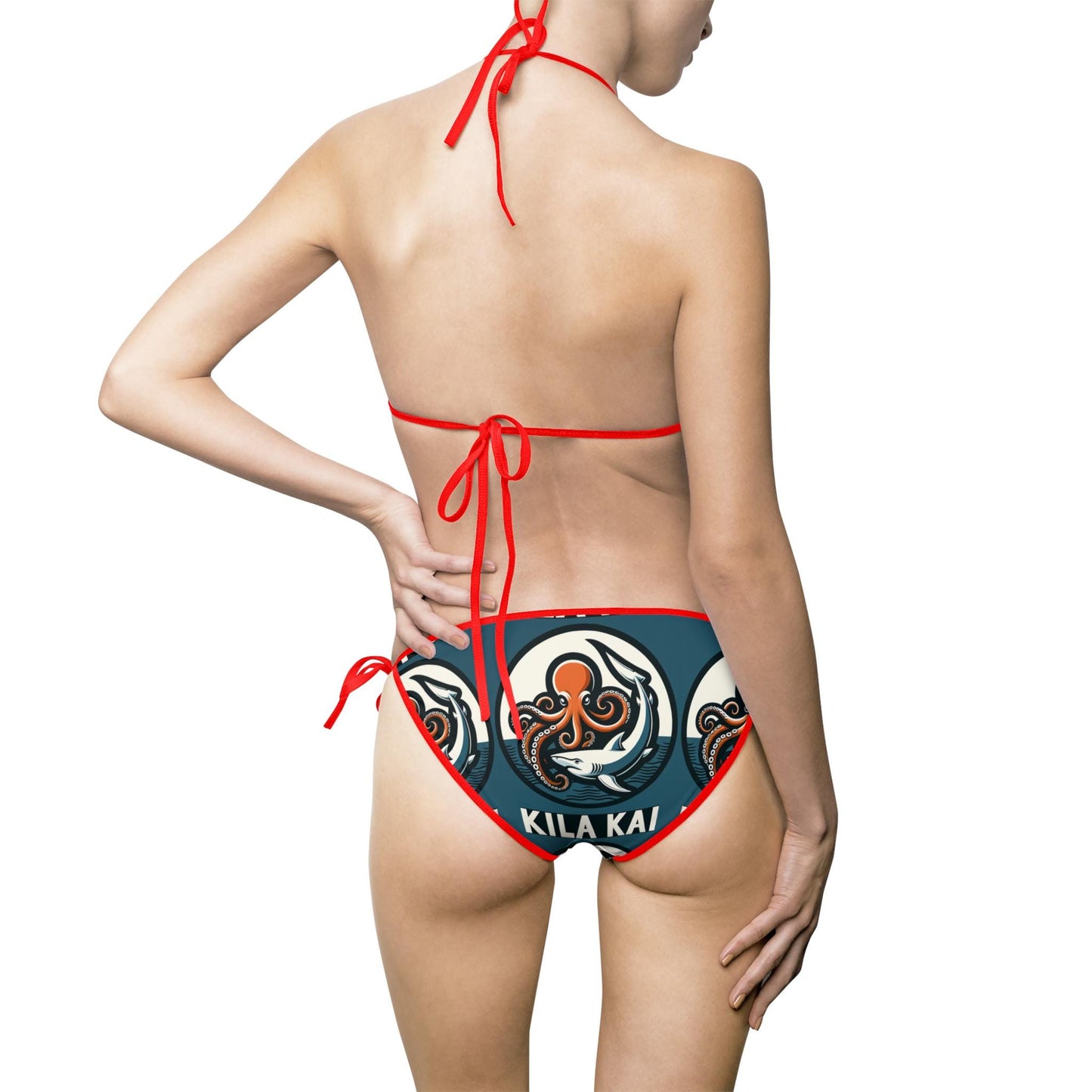 Octo and Shark Women's Bikini Swimsuit