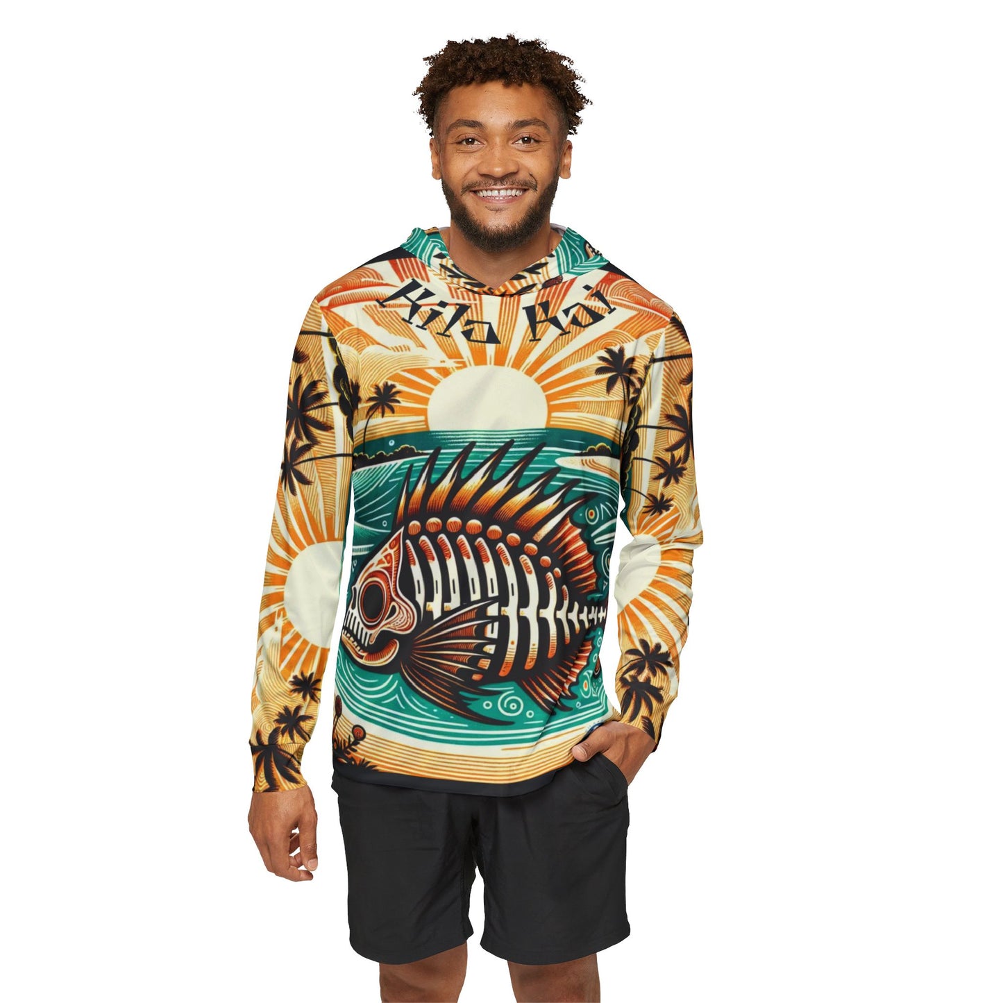 Skelly Sunrise - UPF Sun Protection Shirt with Hood