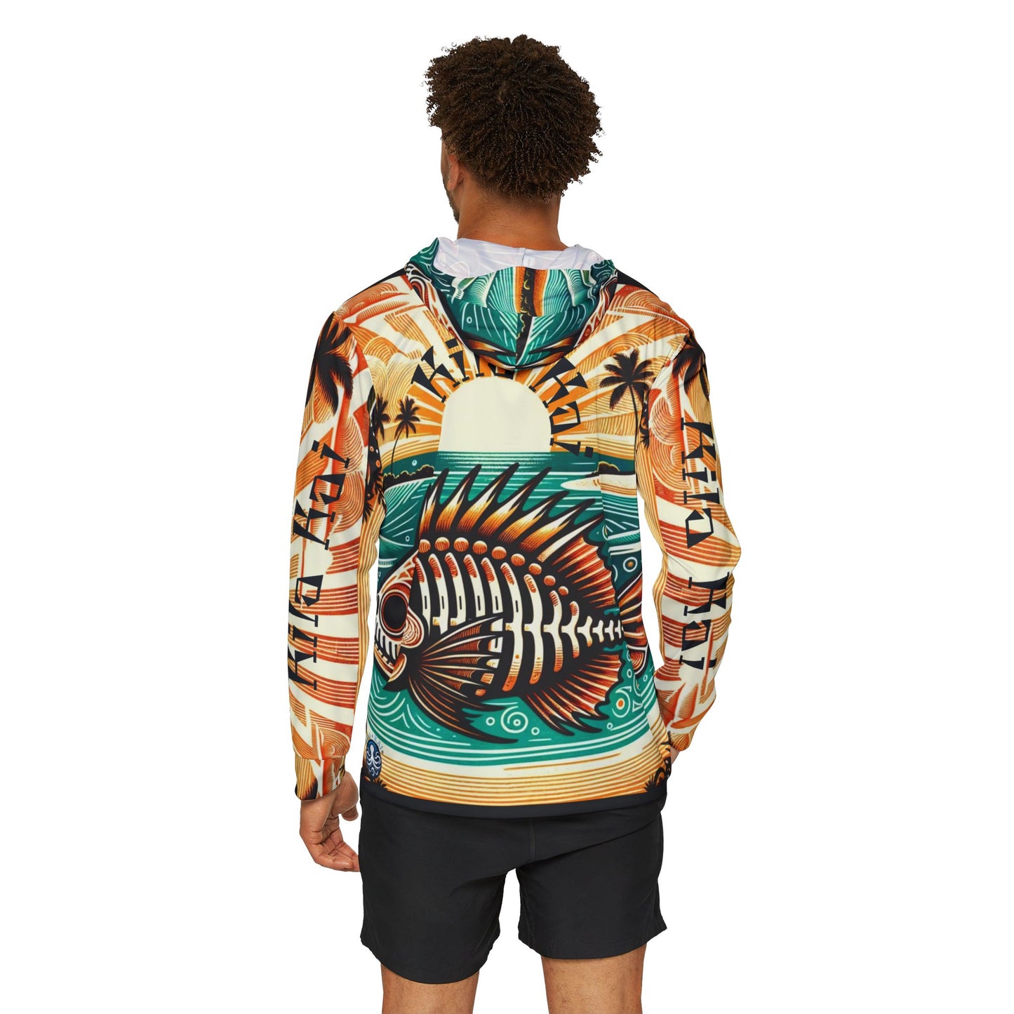 Skelly Sunrise - UPF Sun Protection Shirt with Hood