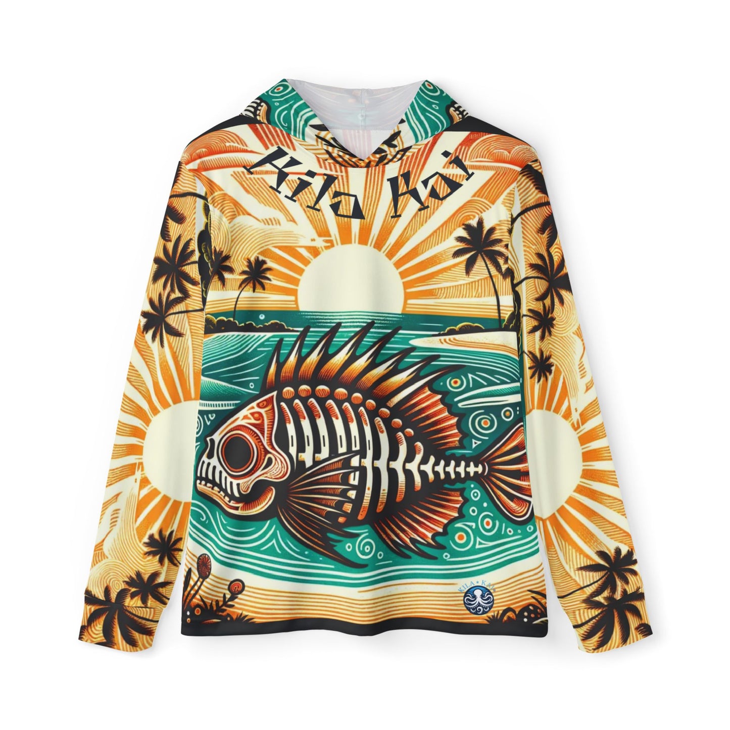 Skelly Sunrise - UPF Sun Protection Shirt with Hood
