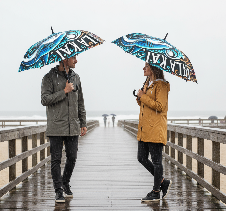 Umbrella, Ying and Yang, Rain Gear,