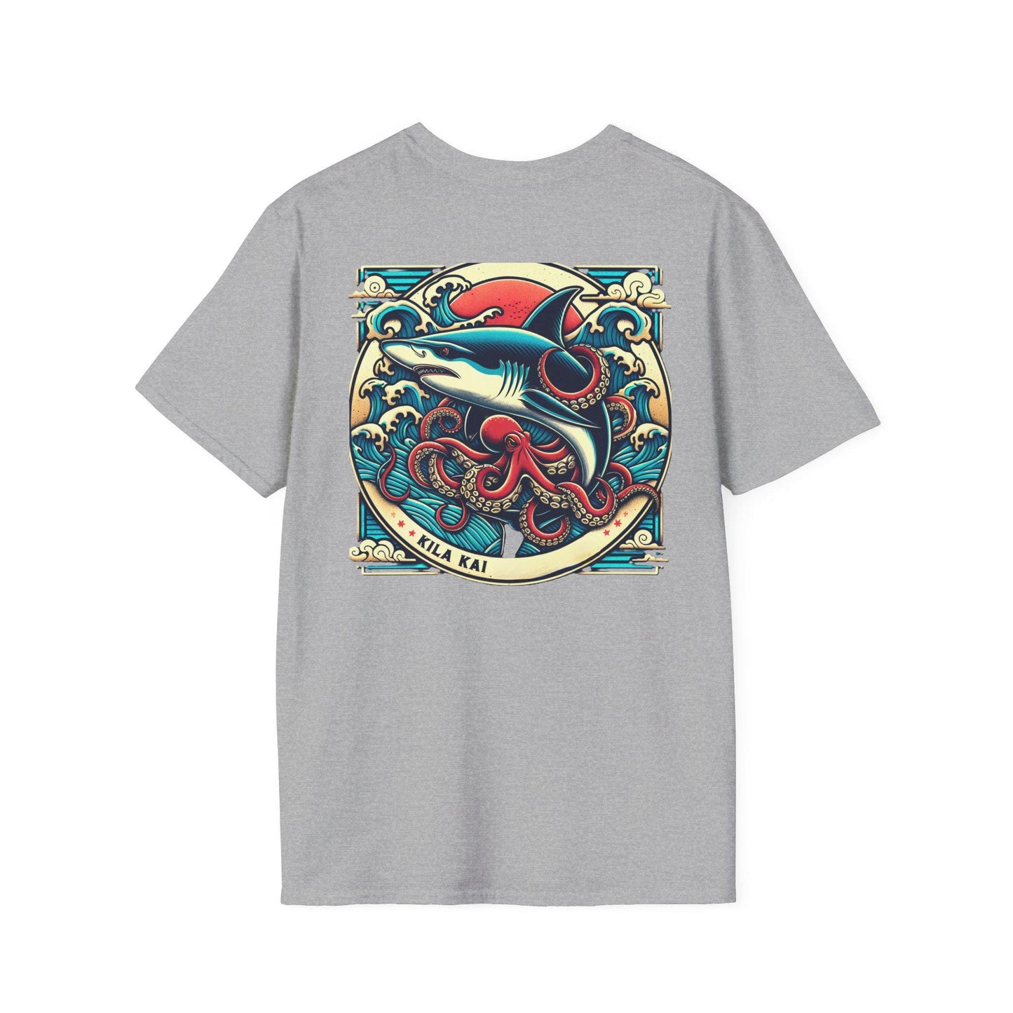 Japan Ocean-Inspired Graphic Tee,
