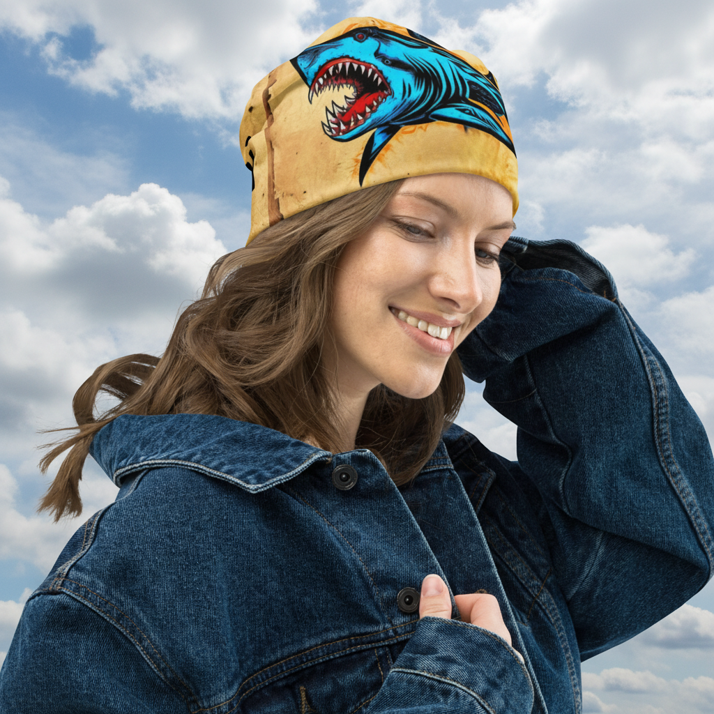 Blue Fade Beanie