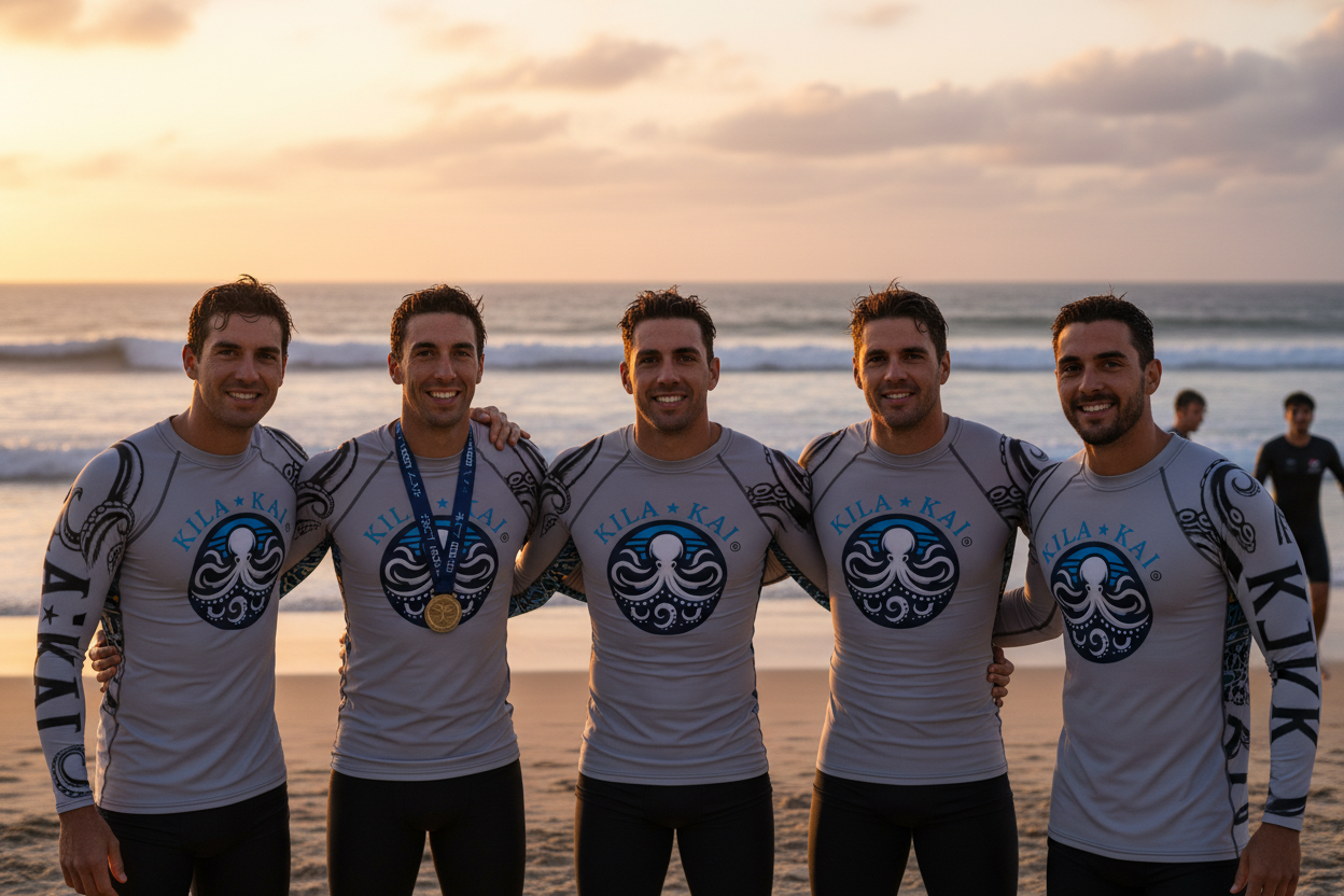 Dawn Patrol Gray Men's Rash Guard