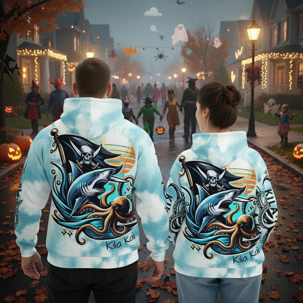 Pirate Life Hoodie Blue Sky