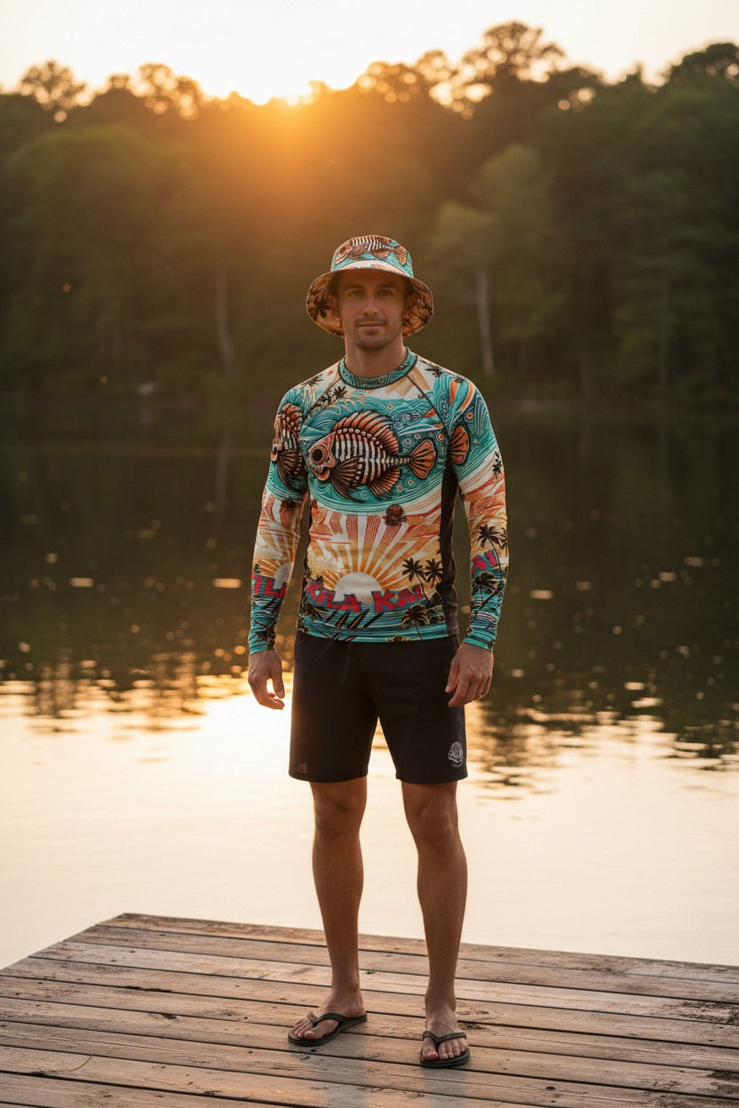Sunset Skelly Bucket Hat