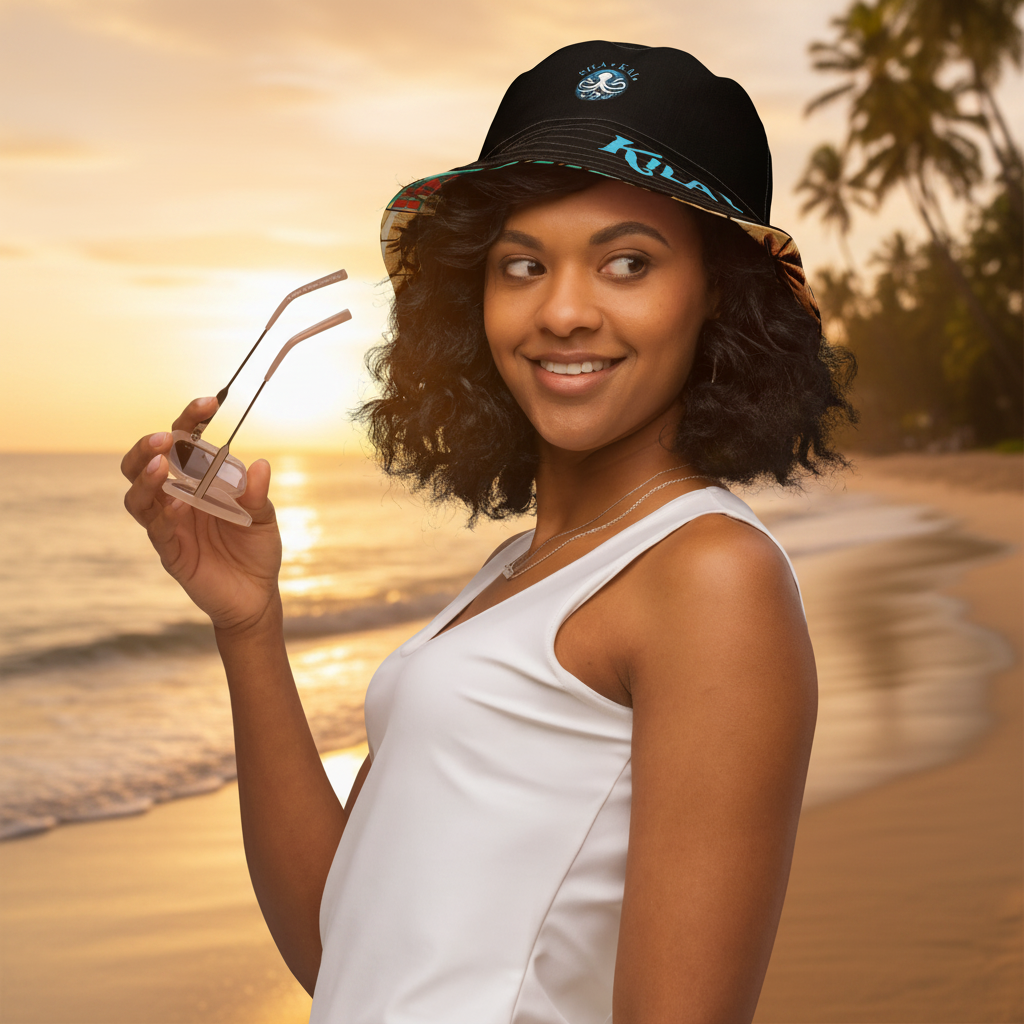 Sunset Skelly Bucket Hat